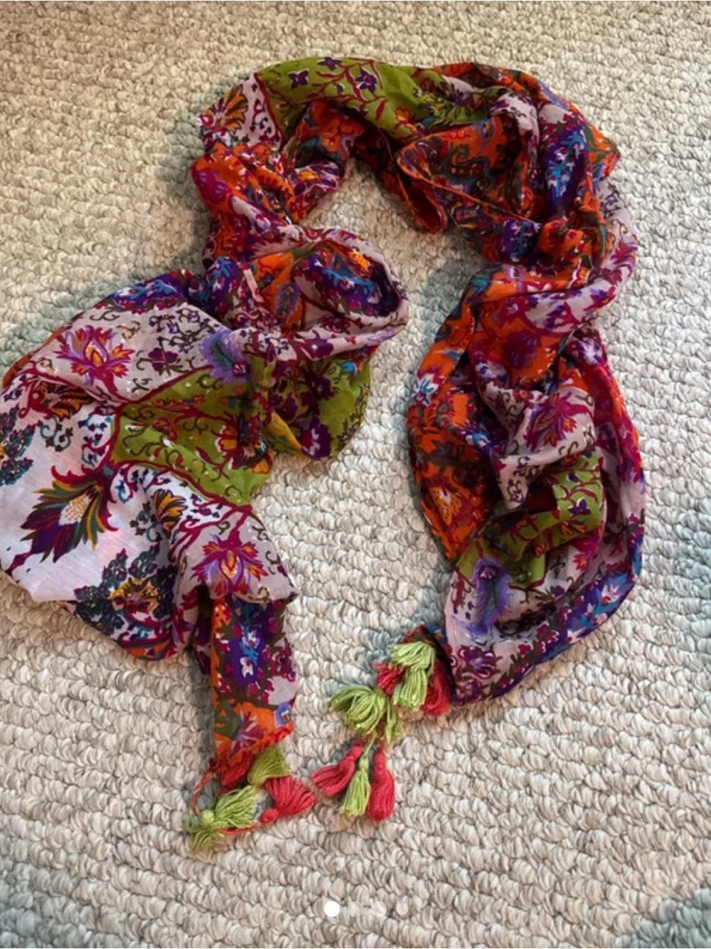 Boho Scarf 73” x 22”